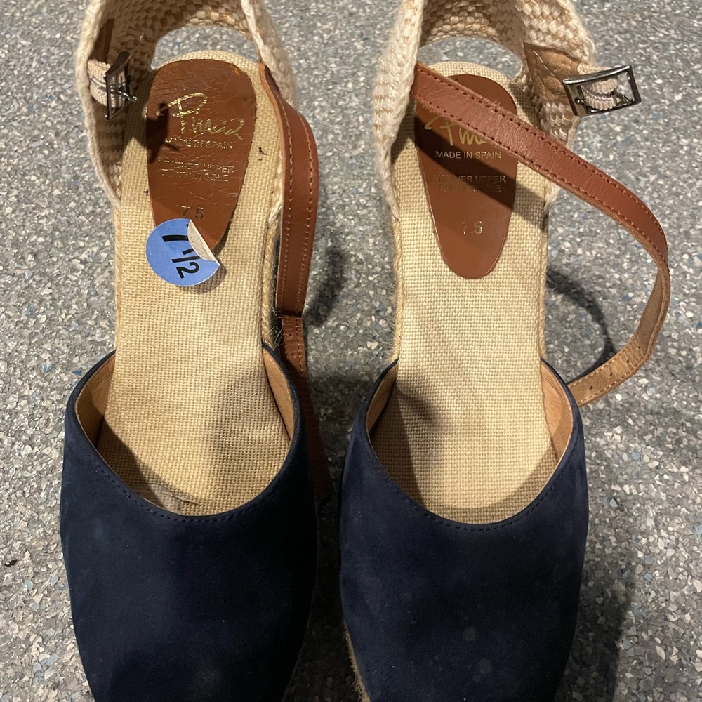 Navy Espadrille Sandals